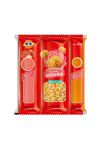 熱烈三合一燃情草莓味200g